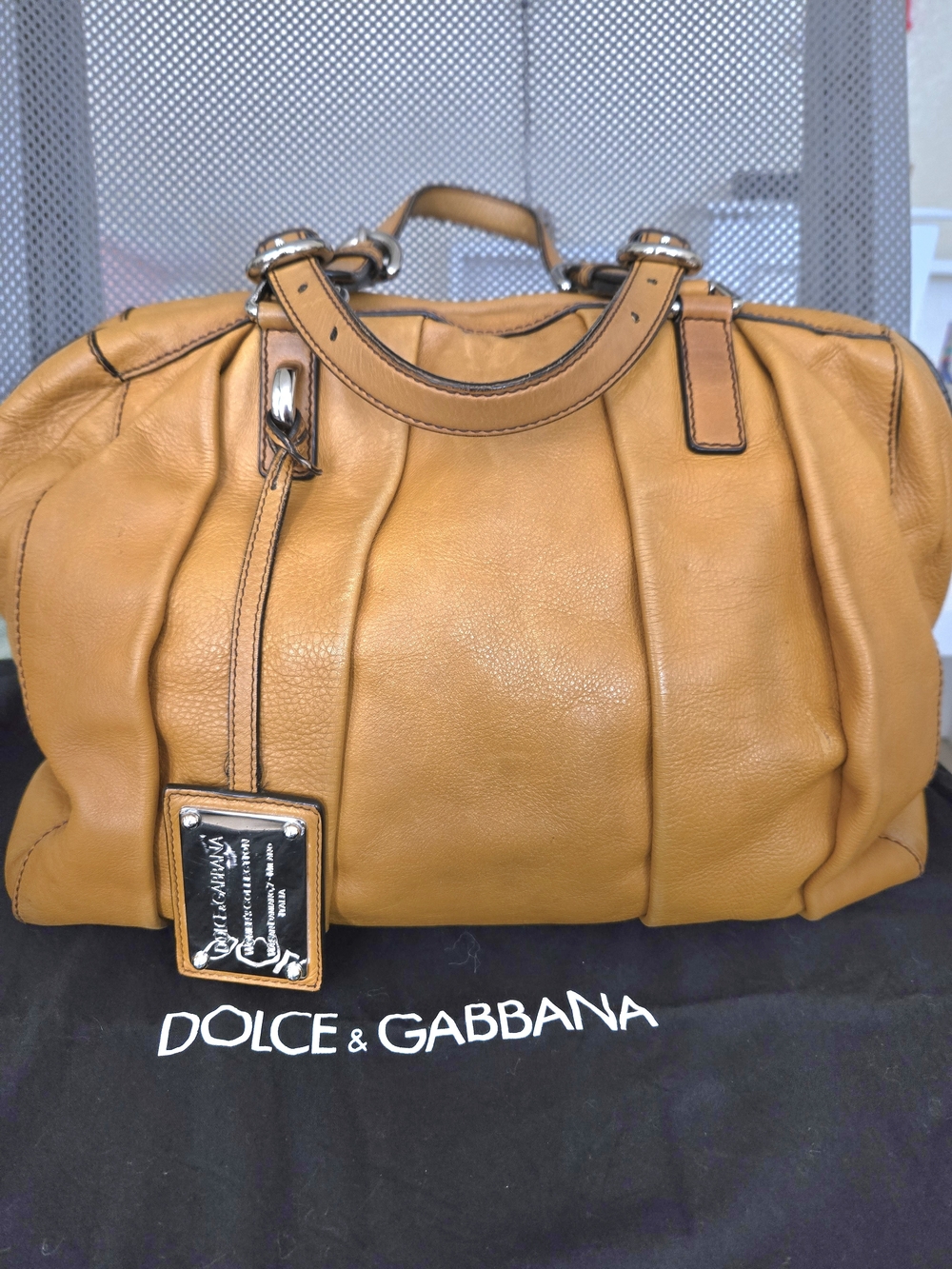 Dolce & Gabbana  Leather Satchel with Polished Hardware, Miss Madison